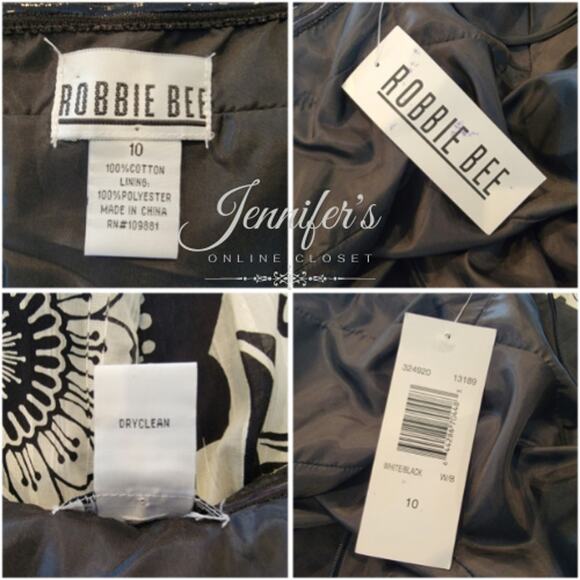 Robbie Bee NWT Floral Open Back Halter Dress Size 10 - Picture 9 of 11